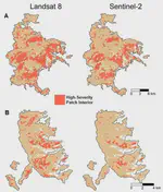Comparing Sentinel-2 and Landsat 8 for Burn Severity Mapping in Western North America